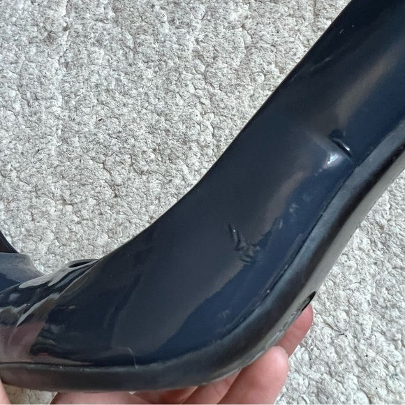 Calvin Klein NAVY High Gloss “Olive” Heels Patent Leather Pumps 10M - Picture 9 of 13